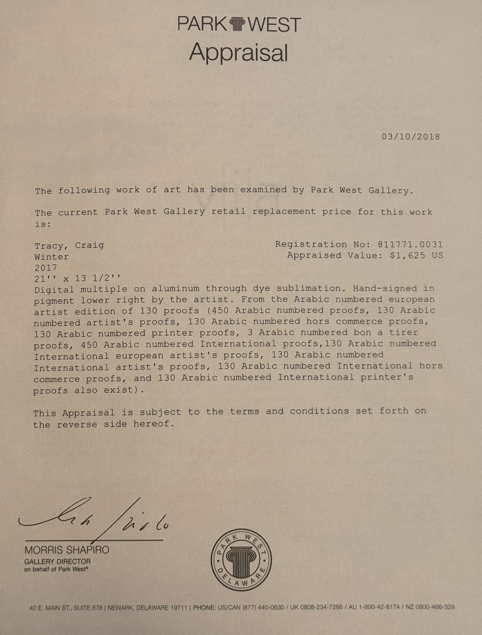 Craig Tracy Winter - 3