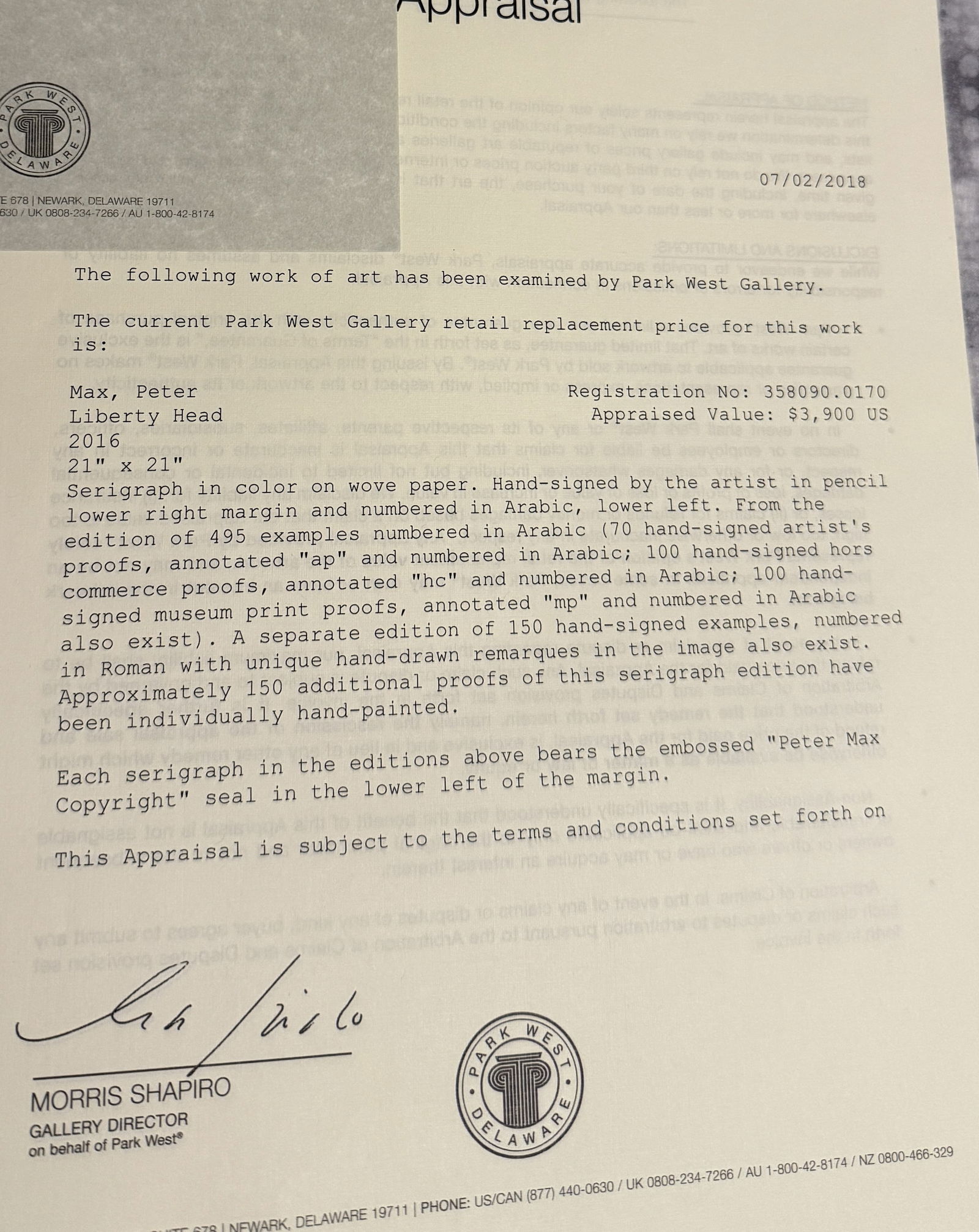 Peter Max Liberty Head - 3