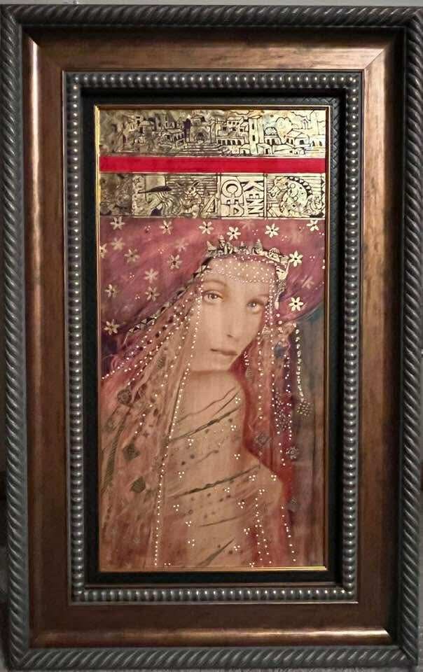 Casaba Markus Birth of Venus: Casaba Markus "Birth of Venus" 2015 8" x 9 7/8" image size Etching on wove paper. Hand-signed in pigment lower right by the artist. Gallery framed, COA, Appraisal. KS