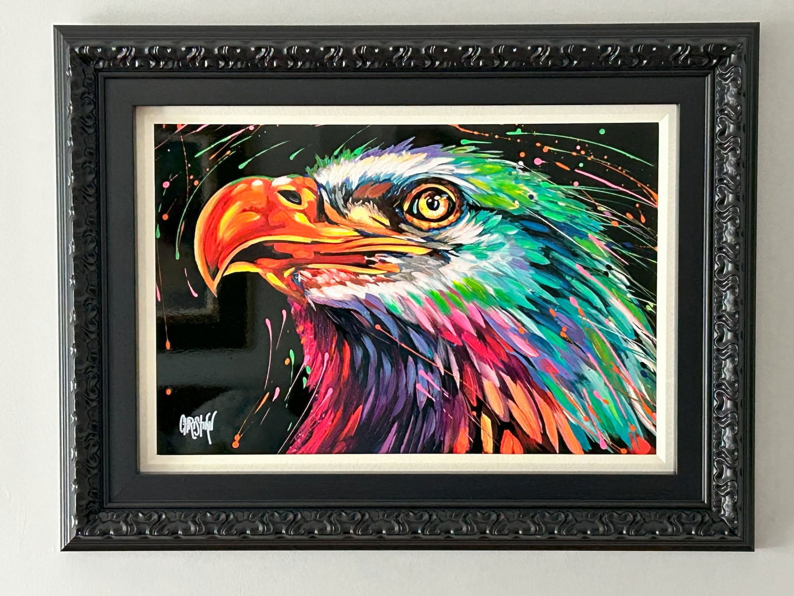 Christian Masot Prideful Heart Unique: Christian Masot "Prideful Heart" 2024 16" x 24" image size mixed media painting on metal. Hand-signed in pigment by the artist lower right. Signed and titled on the verso. A unique work. Includes