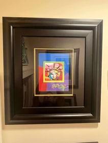 Peter Max Liberty Head II on Blends Americanna Suite