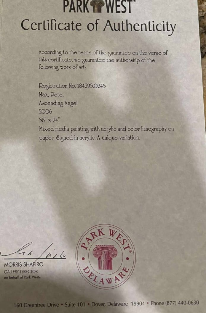 Peter Max Ascending Angel - 2