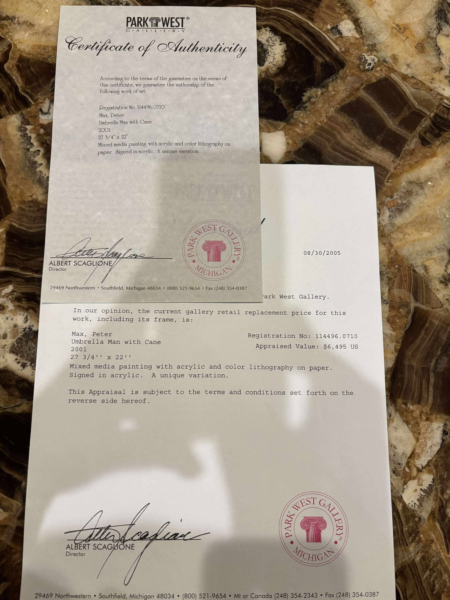 Peter Max Umbrella Man with Cane - 3