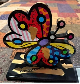 Romero Britto Touch of Gold - Garden Butterfly