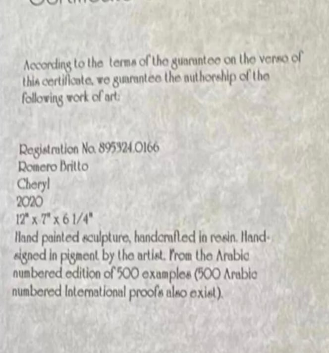 Romero Britto Cheryl - 4