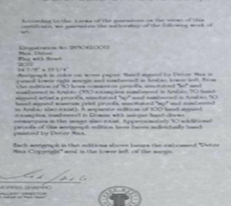 Peter Max Flag with Heart - 3