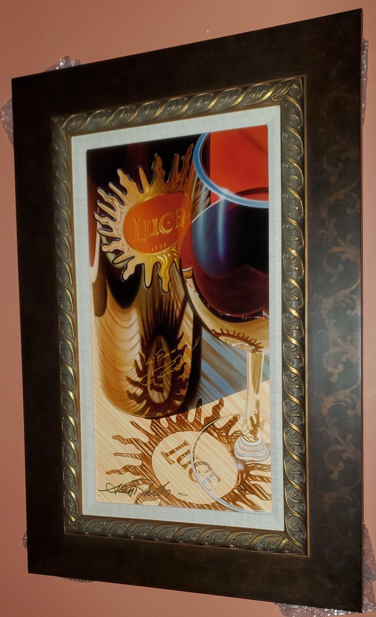 Sun of this Shine: Scott Jacobs "Sun of This Shine" 2014 21 3/4" x 11 5/8" image size Giclee in color on canvas. Hand-signed in gold ink lower left by the artist. Gallery framed LE COA