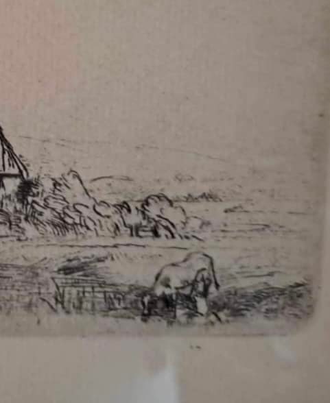 Landscape with a Cow Drinking - 3