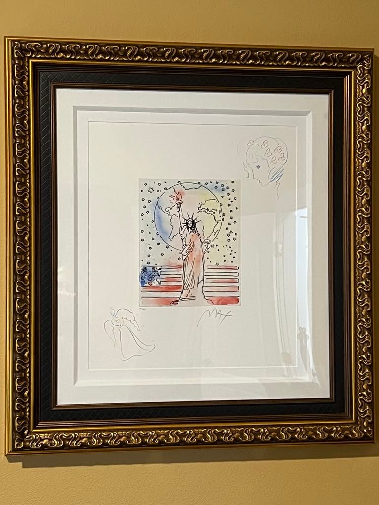 Peter Max Peace on Earth I (Angel/Profile) (1 of 3)