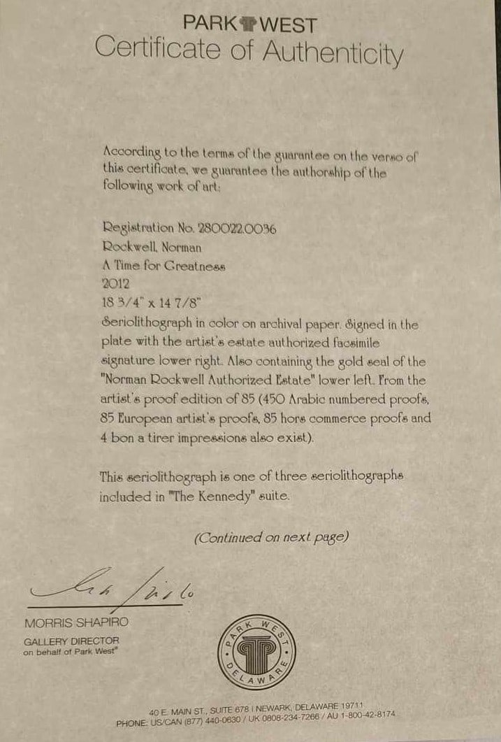 Norman Rockell A Time for Greatness - 2