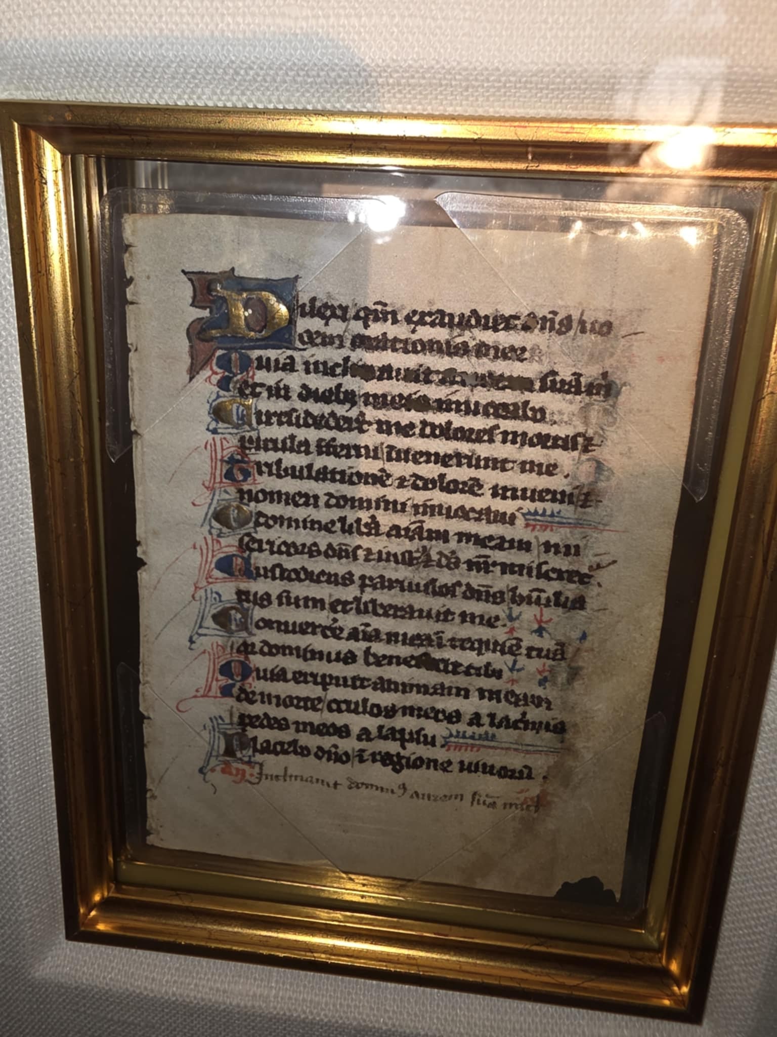 Manuscript Leaf from a Psalter - 3