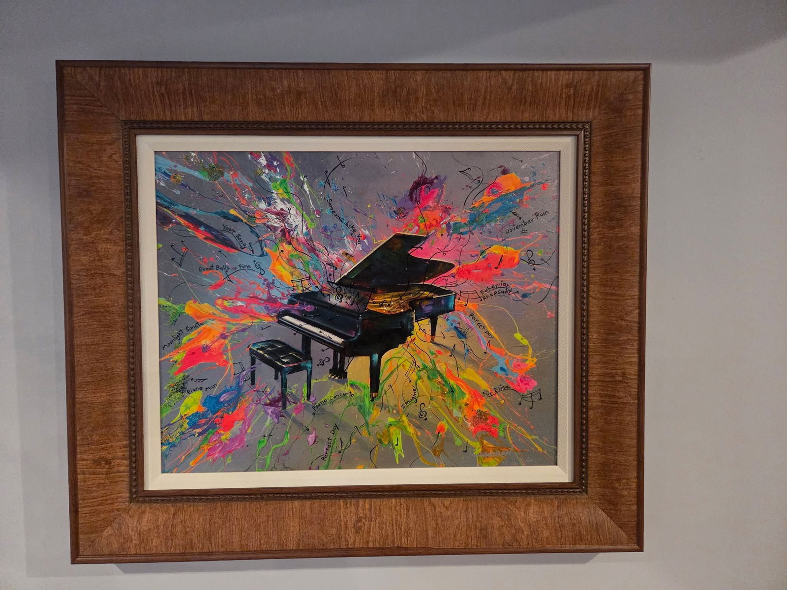 Jim Warren The Music Maker: Jim Warren "The Music Maker" 2022 17 5/8" x 22" image size Giclee in color with hand-embellishment on canvas. Hand-signed by the artist. Gallery framed, COA, Appraisal