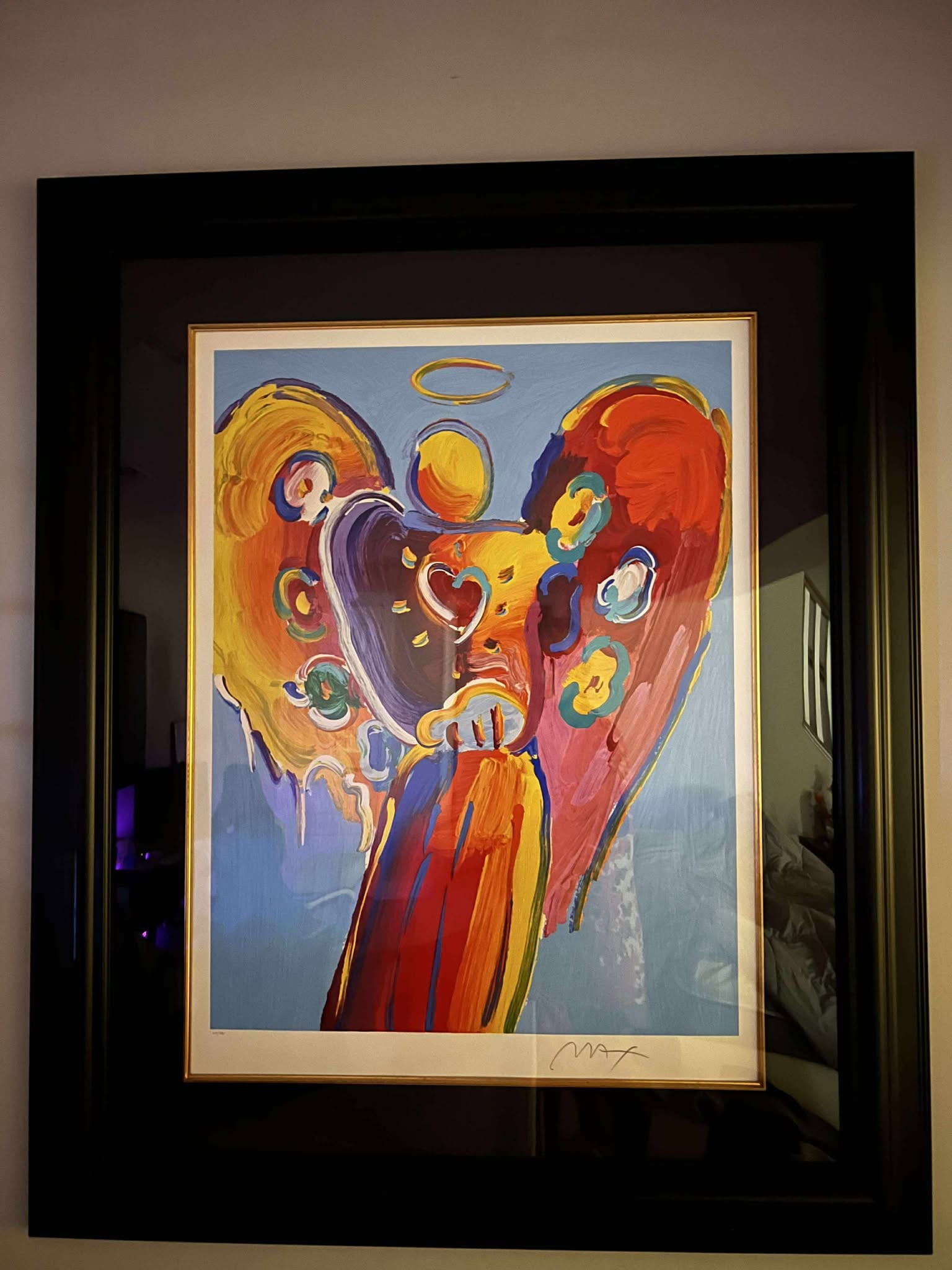 Peter Max Angel With Heart II (1 of 3)