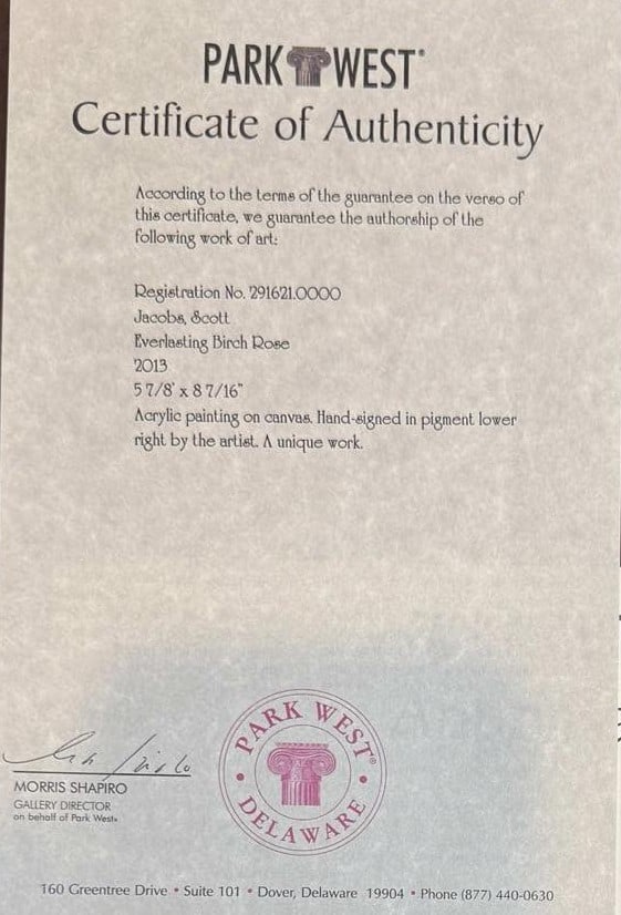 Scott Jacobs Everlasting Birch Rose Unique - 2