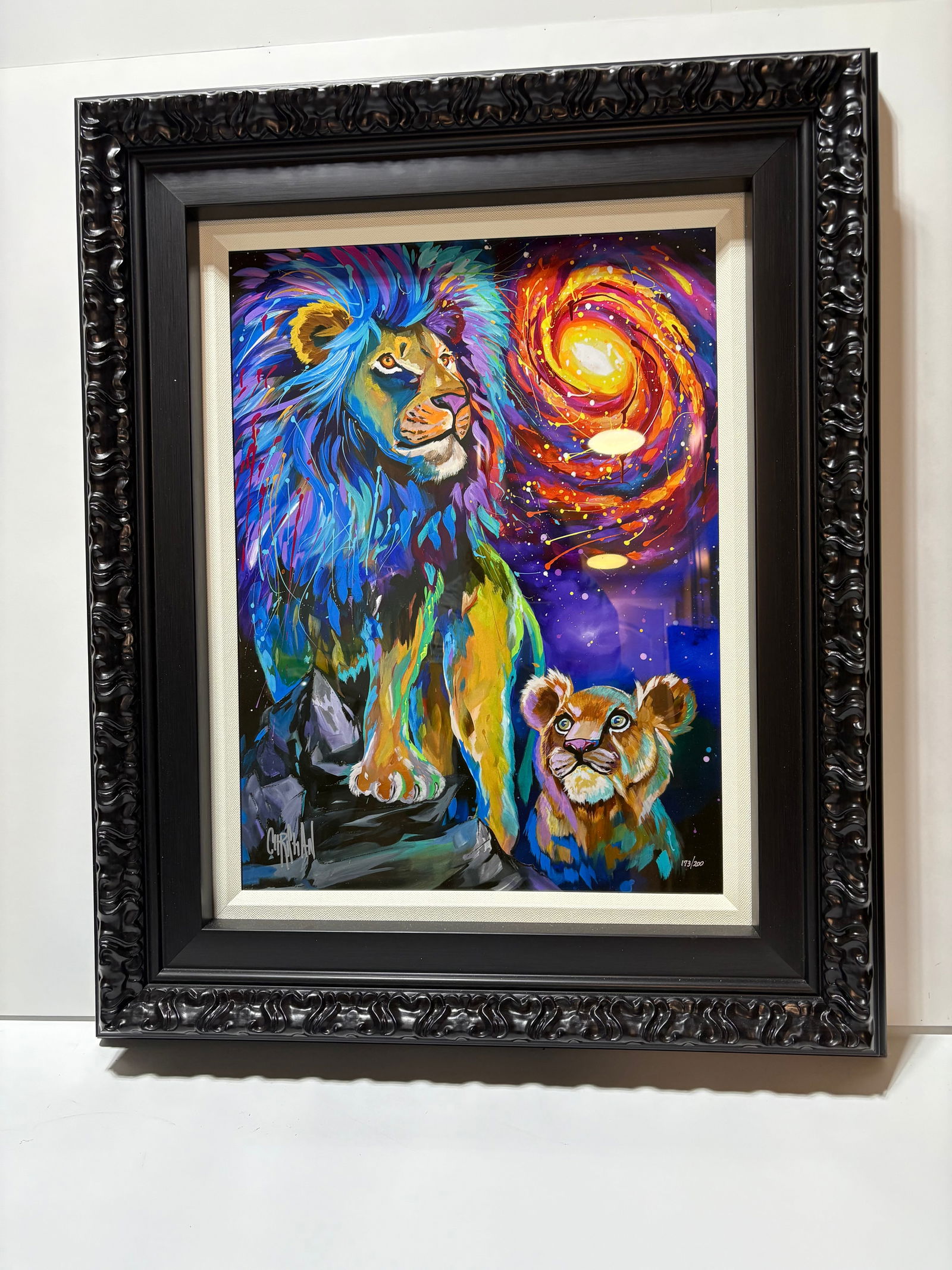 Christian Masot Anywhere Together: Christian Masot "Anywhere Together" 2023 20" x 15" iamge size Dye Sublimation on aluminum. Hand-signed by the artist. Gallery framed, COA, Appraisal. SEK