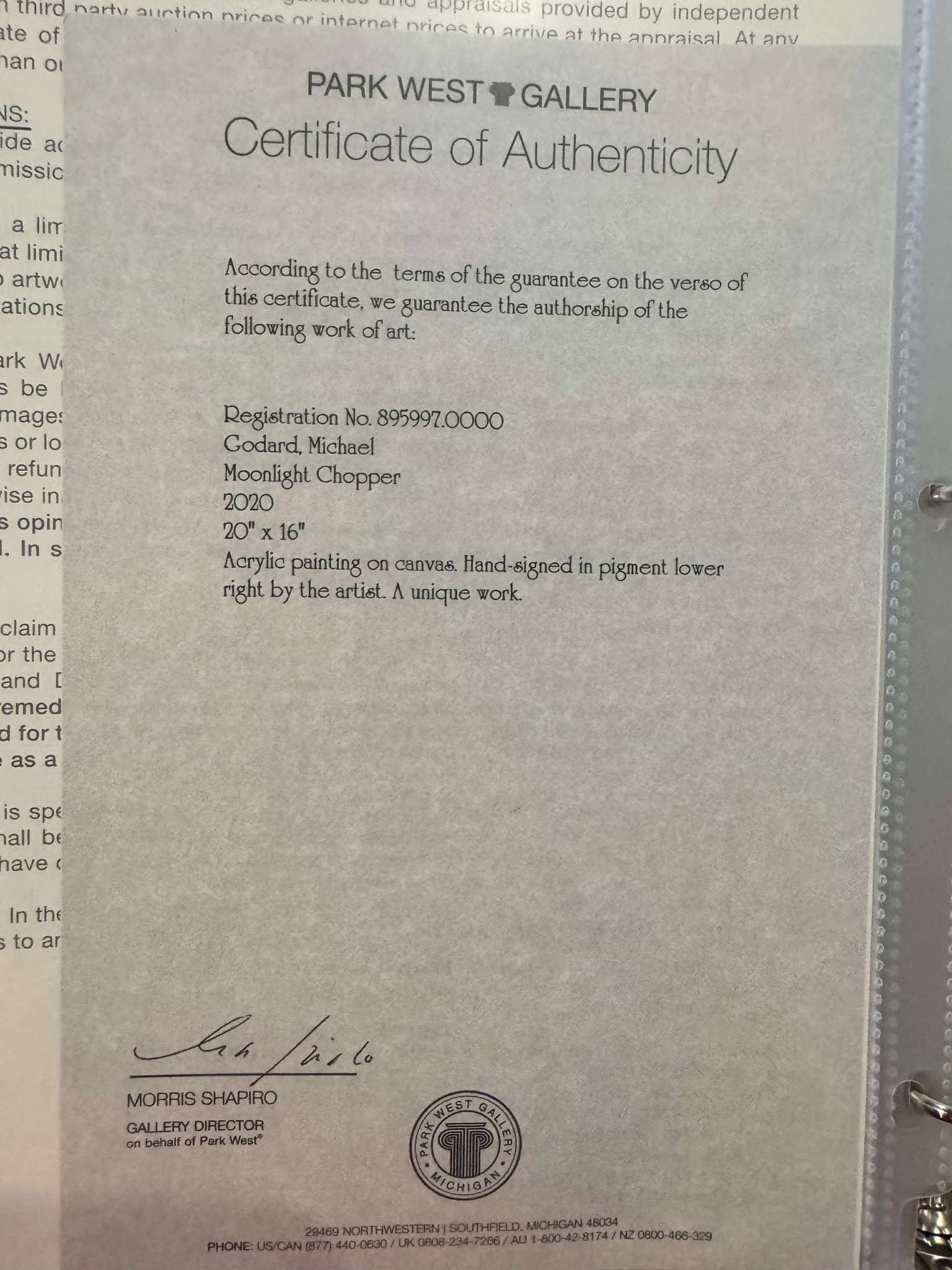 Michael Godard Moonlight Chooper - 2