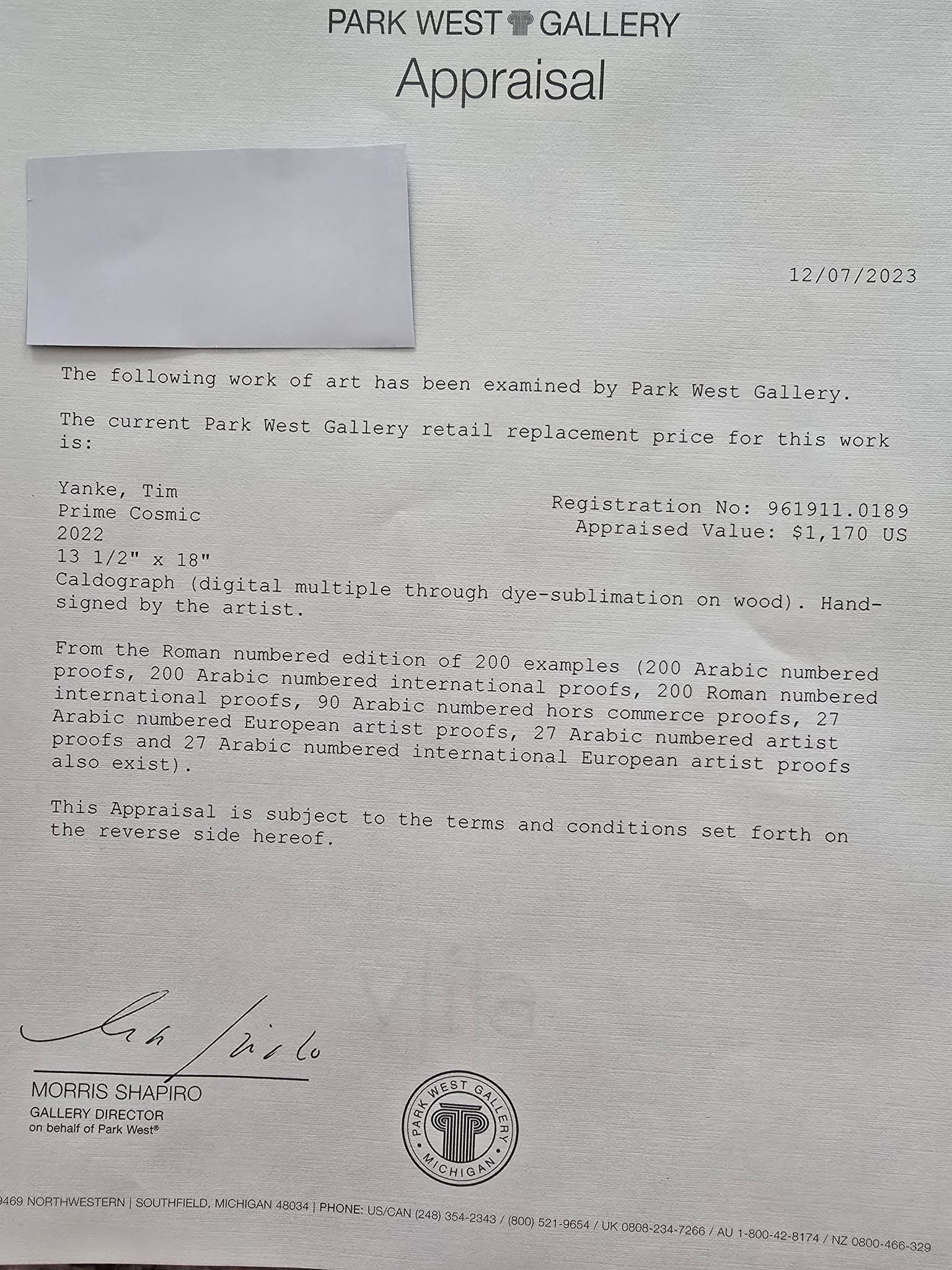 Tim Yanke Prime Cosmic - 2