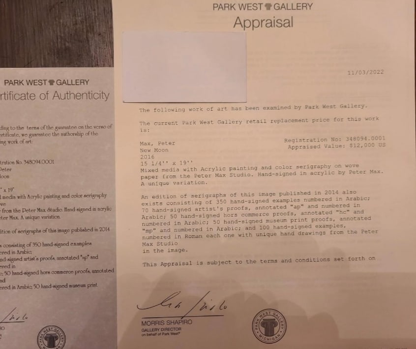 Peter Max New Moon - 3