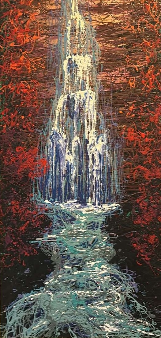 Water Over Copper Stone - 2