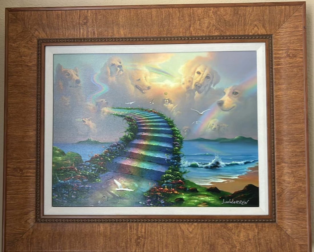 Rainbow Bridge: Jim Warren "Rainbow Bridge" 24"x30" (Image size) Print, matted and signed.
