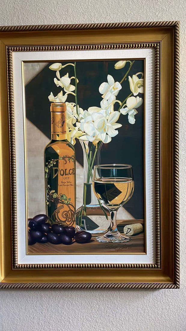 Dolce: Scott Jacobs "Dolce" 2005 32" x 20" image size Giclee in color on canvas. Signed in ink lower right and numbered. Gallery framedLE COA