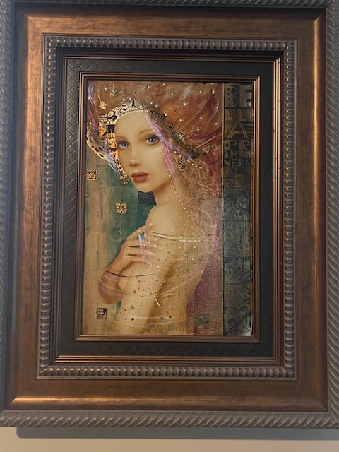 Casaba Markus Bella Primavera Published Original: Csaba Markus "Bella Primavera" 2021 18" x 12" image size Original Oil painting on canvas. Hand-signed in pigment by the artist. A unique work. Published piece. Gallery framed, COA, Appraisal. BPC