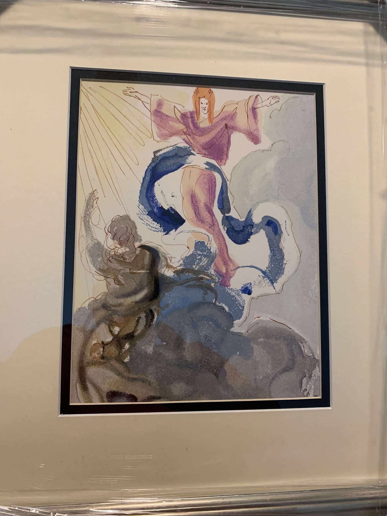 Salvador Dali Purgatory 28 - The Divine Forest: Salvador Dali "Purgatory 28 - The Divine Forest" 7" x 9.4" image size Wood cut on Rives paper. COA RB