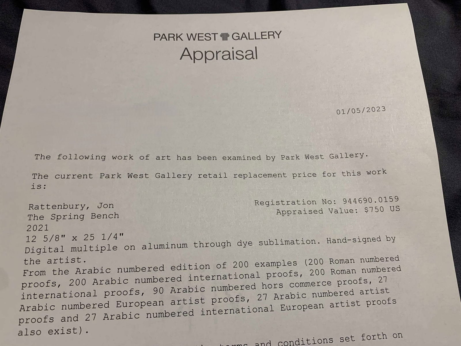 Jon Rattenbury The Spring Bench - 2