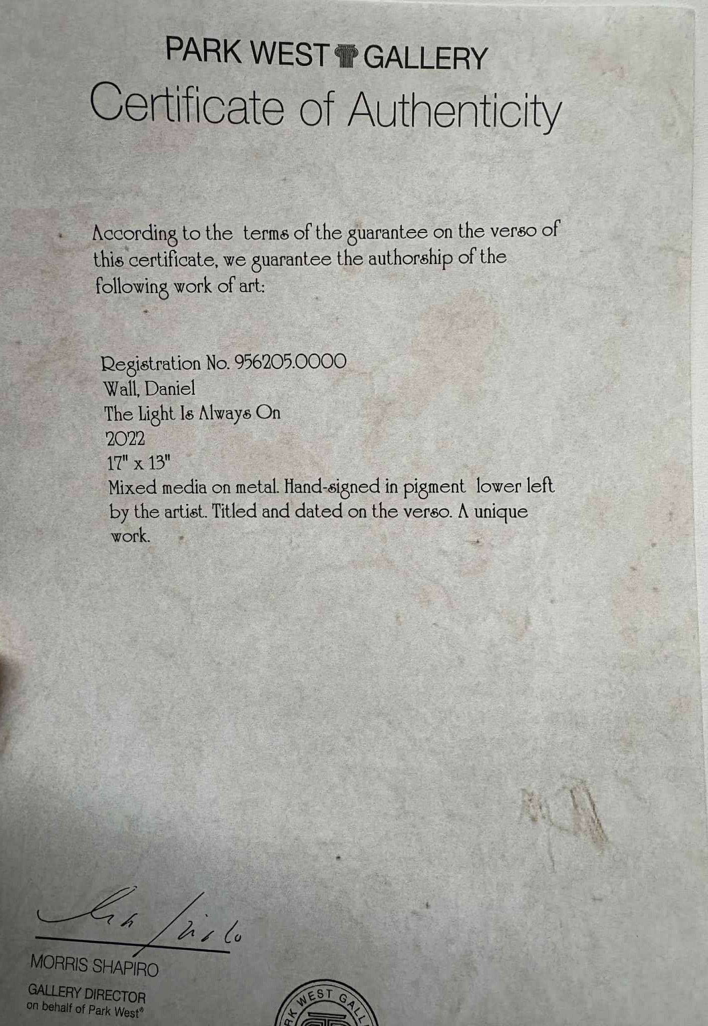 Daniel Wall The Light is Always on - 2