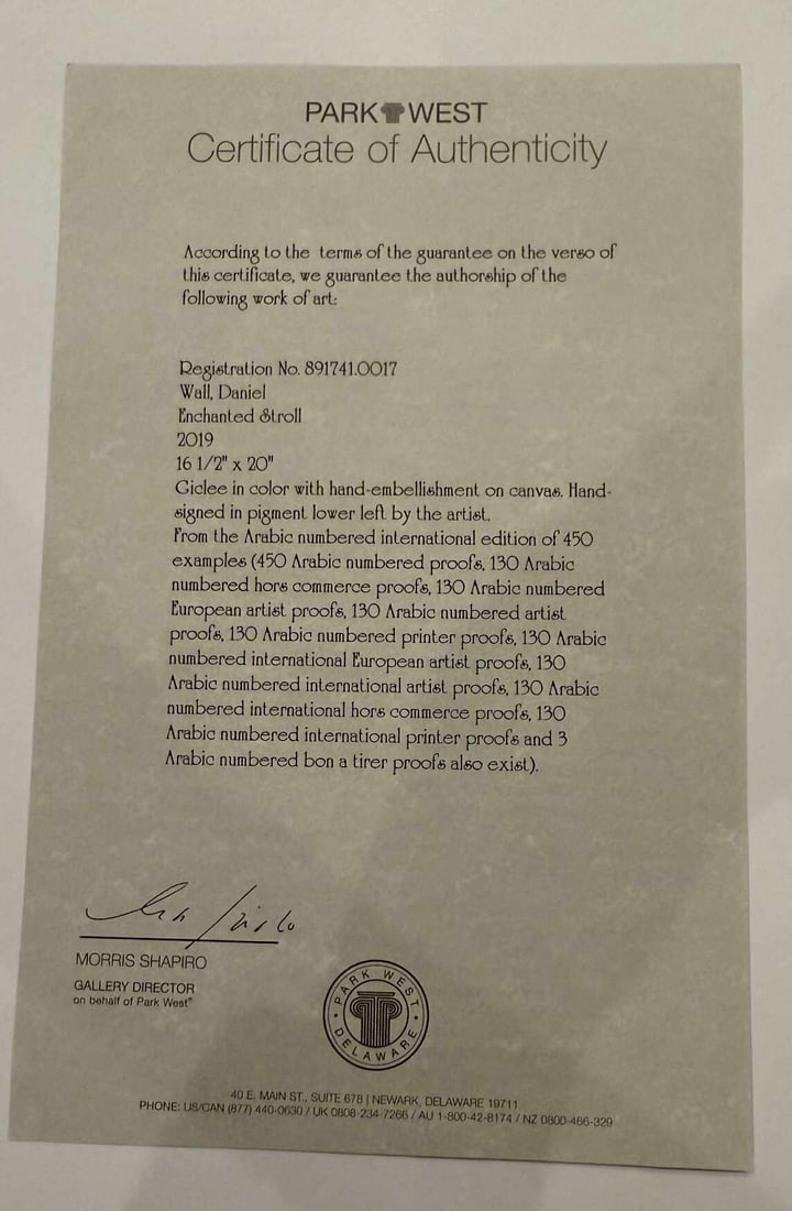 Daniel Wall Enchanted Stroll - 2