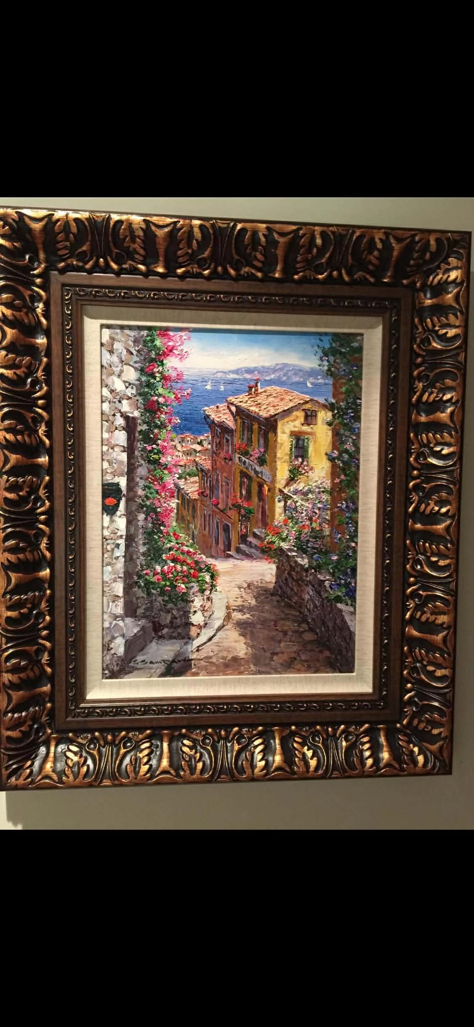 Sam Park Haut de Cagne: Sam Park "Haut de Cagne - P2531" 2014 16" x 12" image size Oil painting on canvas. Hand-signed in pigment lower left by the artist. A unique work. Gallery framed, COA, DG