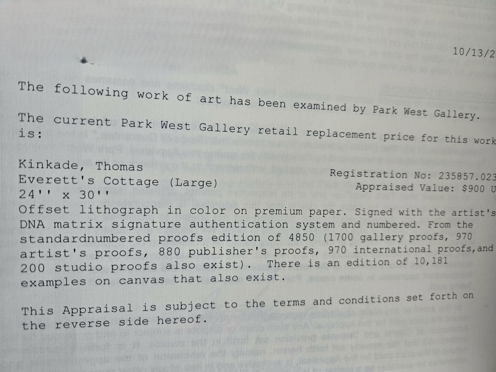Thomas Kinkade Everett's Cottage Large - 2