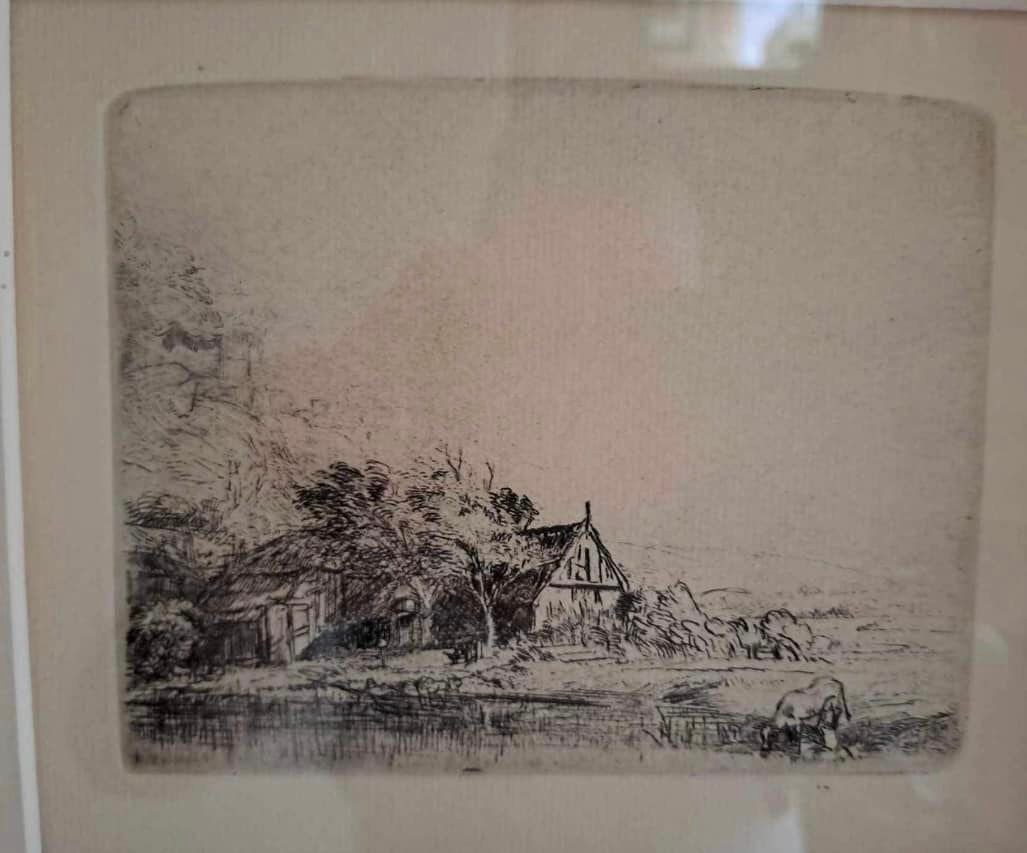 Landscape with a Cow Drinking - 2