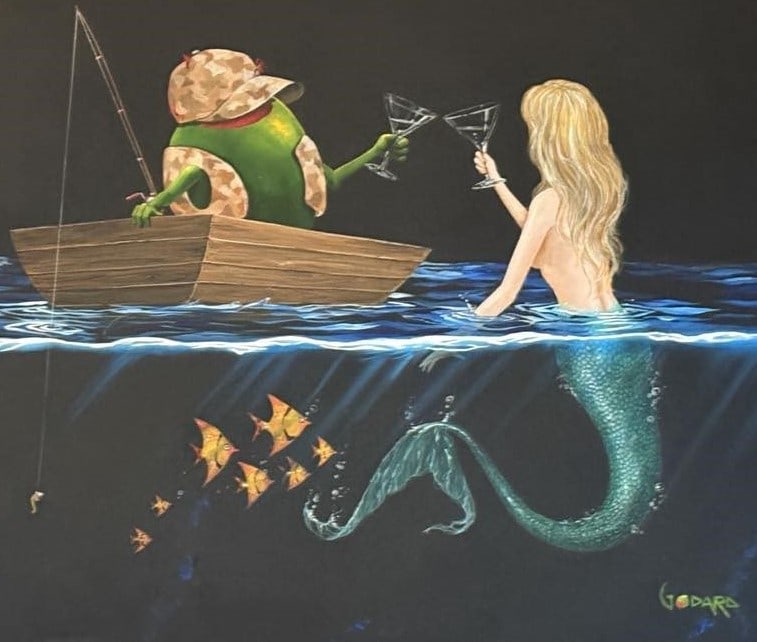 Michael Godard Good Catch Unique - 2