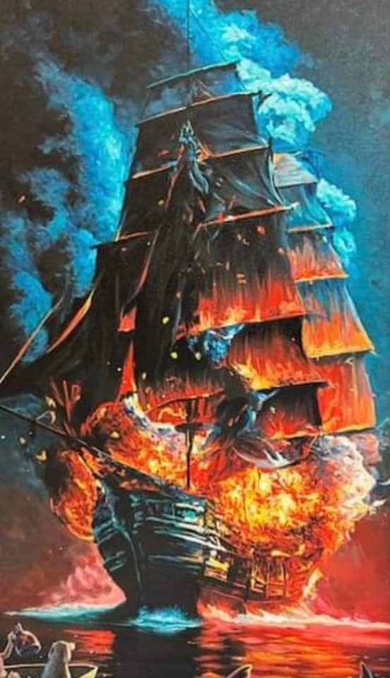 Michael Godard Sinking Fire UNIQUE - 2