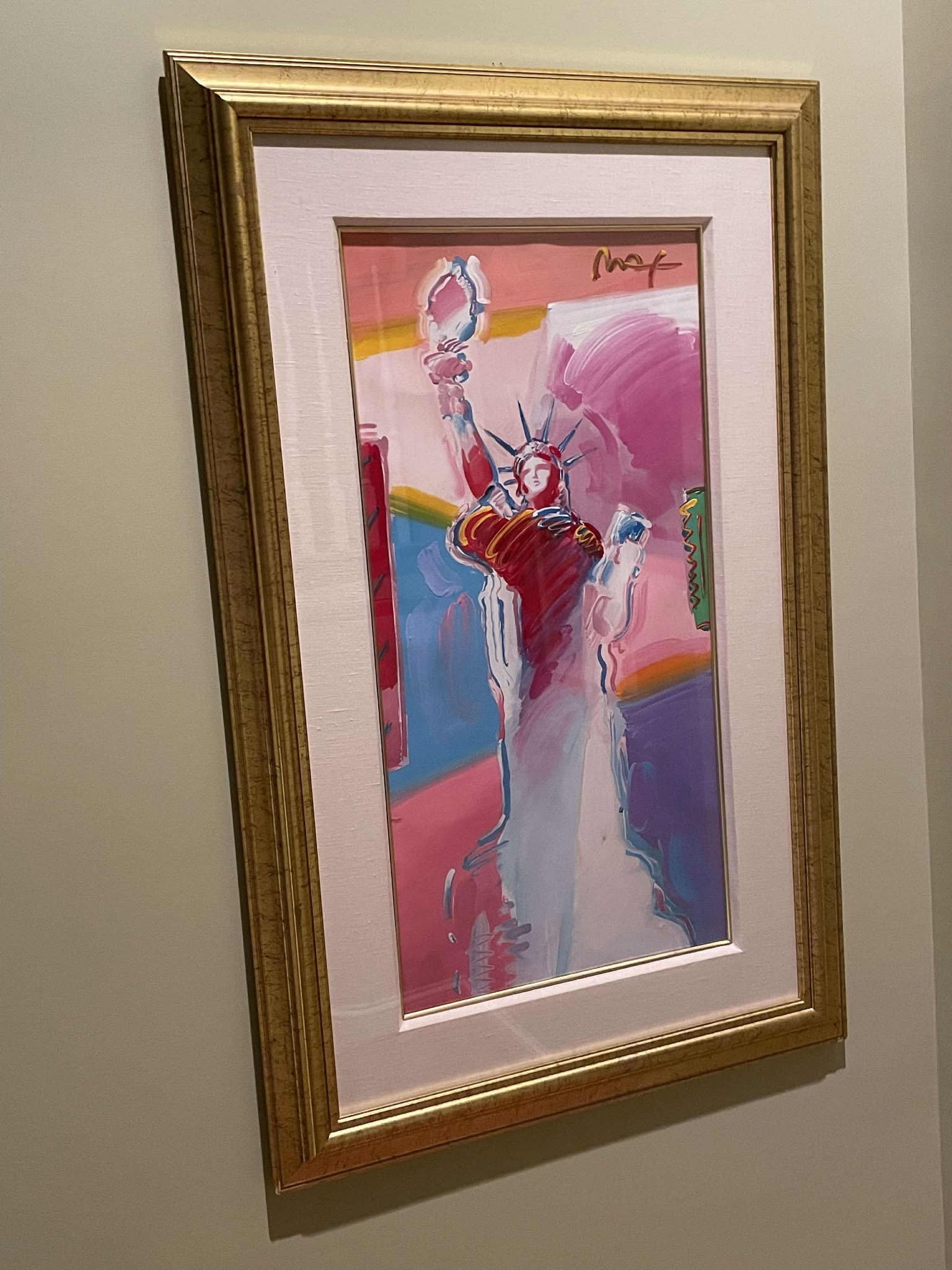Peter Max Statue Liberty Unique - 3