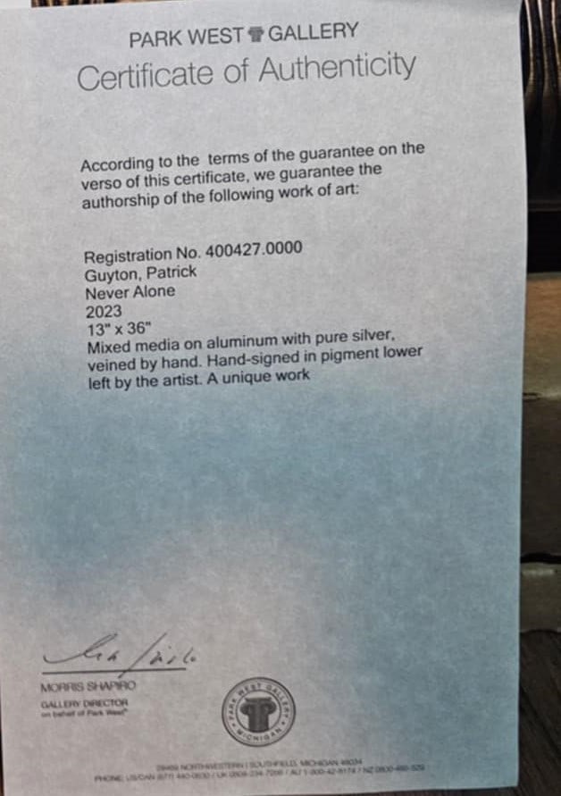 Patrick Guyton Never Alone Unique - 3