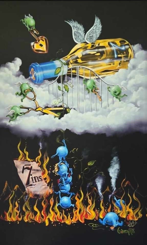 Michael Godard Grape Confusion - Missing Grape - 2