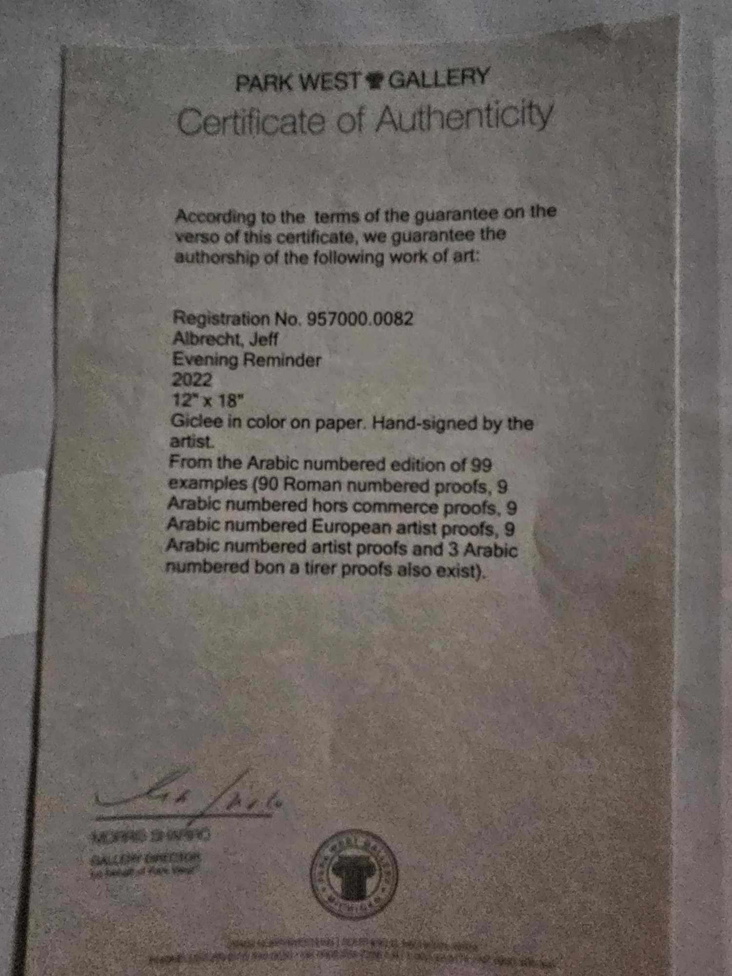 Jeff Albrecht Evening Reminder - 2