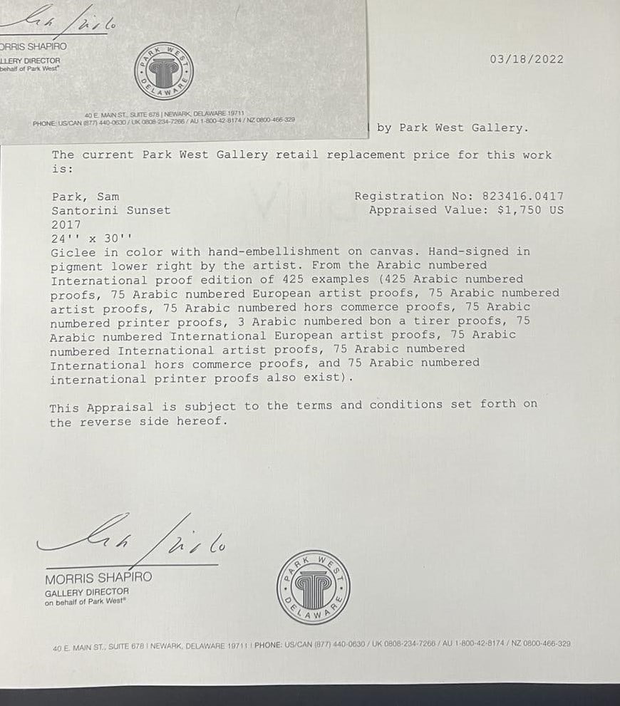 Sam Park Santorini Sunset - 3