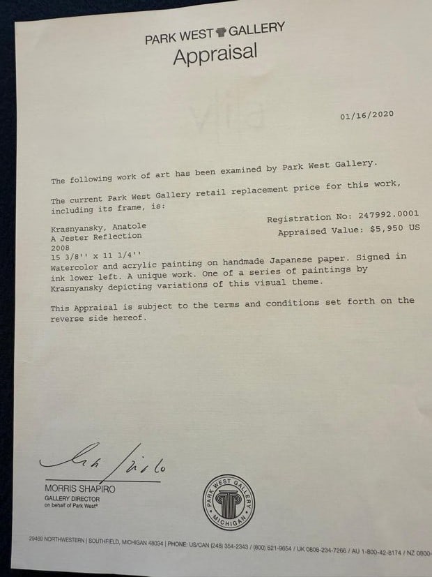 Anatole Krasnyansky "A Jester Reflection" - 2