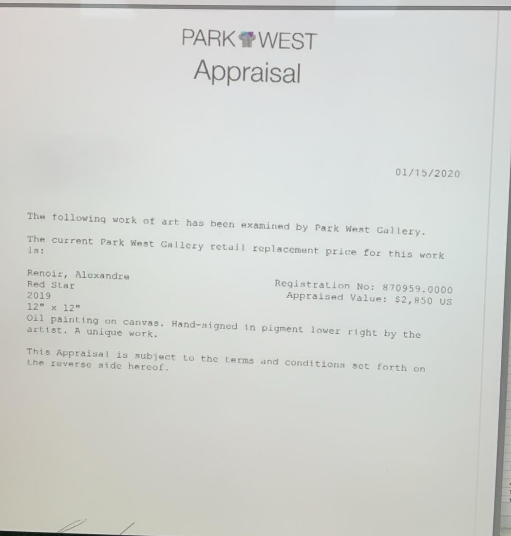 Alexandre Renoir "Red Star" Unique - 4