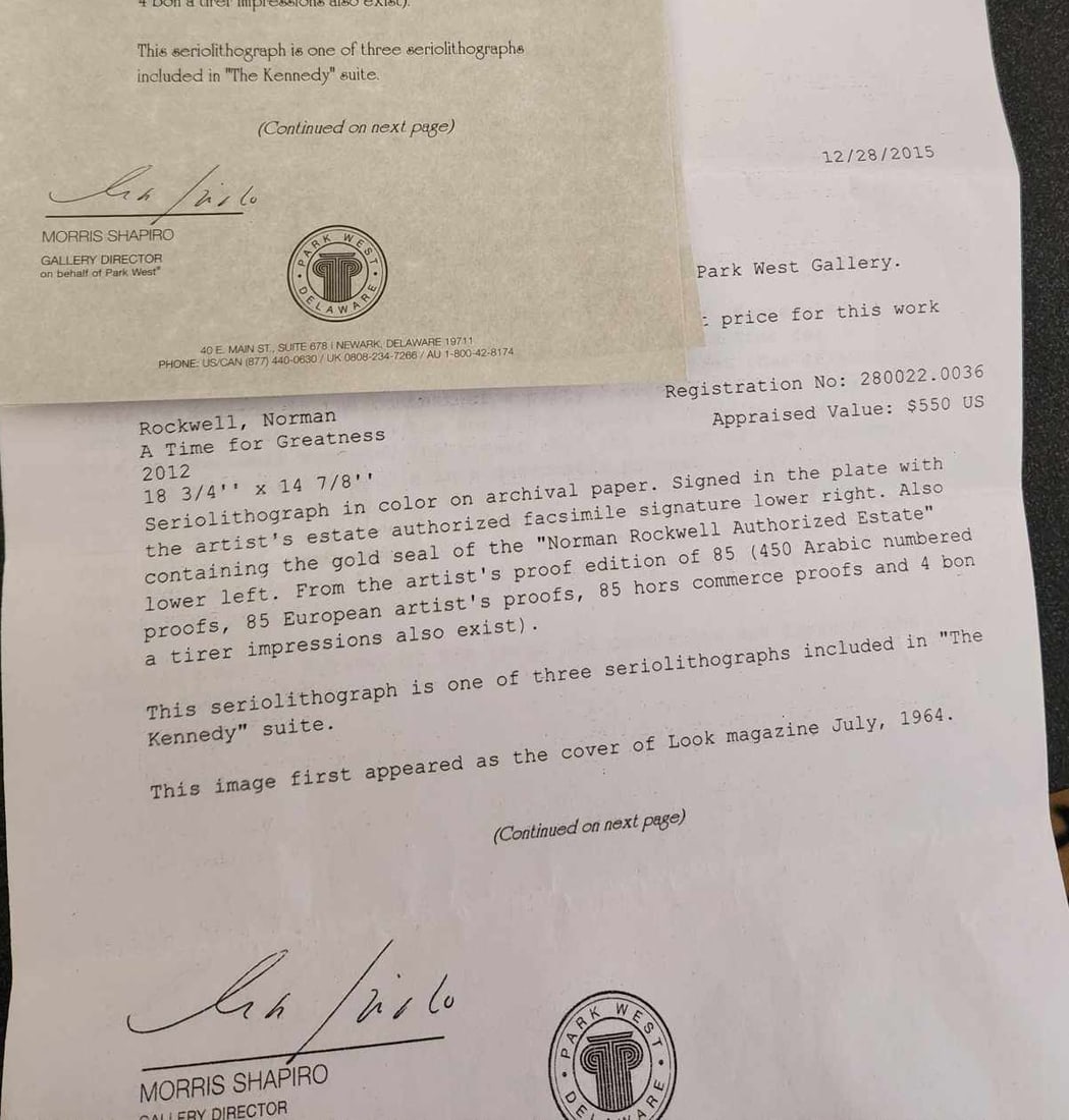 Norman Rockell "A Time for Greatness" - 3