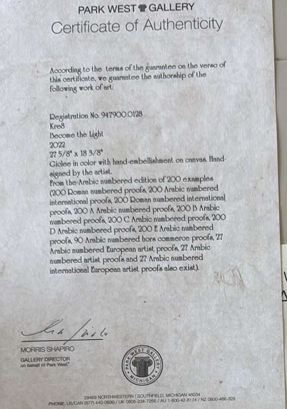 Kre8 "Become the light" - 2