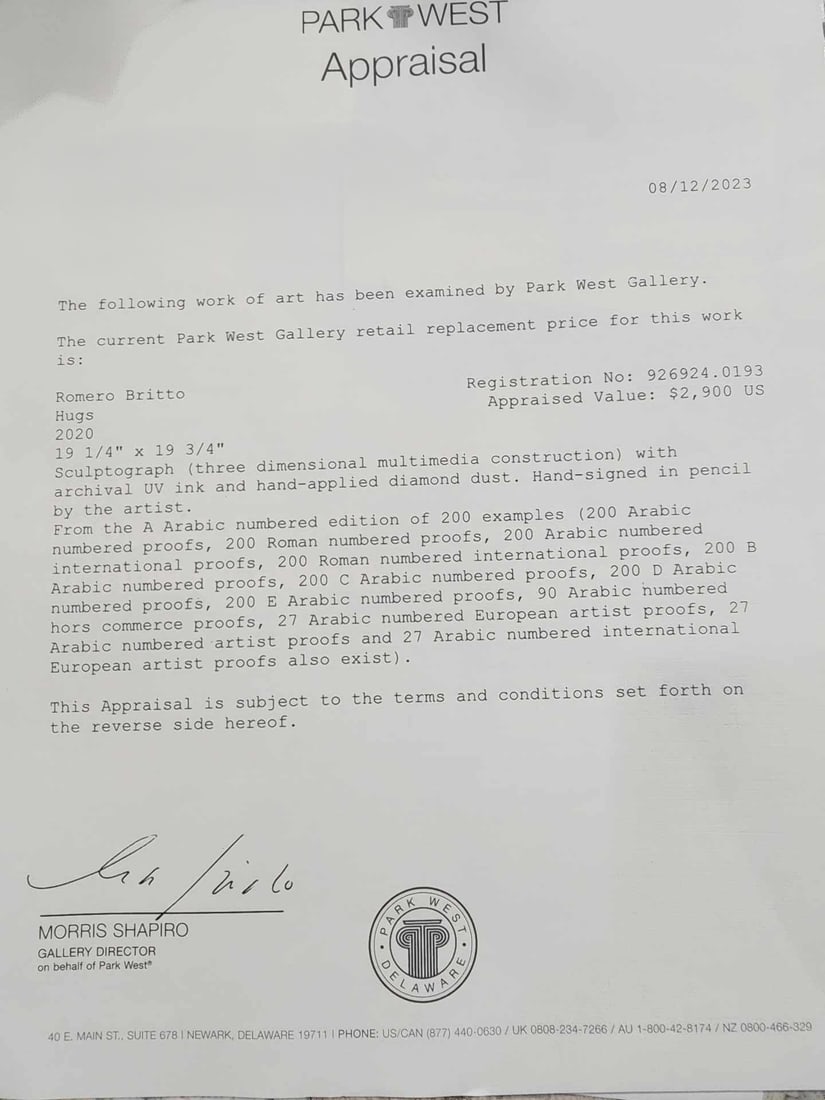 Romero Britto "Hugs" - 3