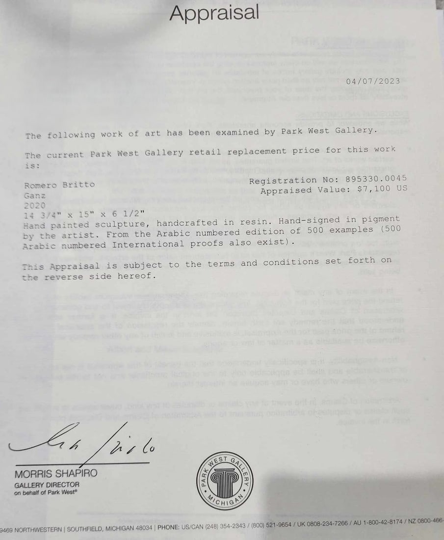 Romero Britto "Ganz" - 3