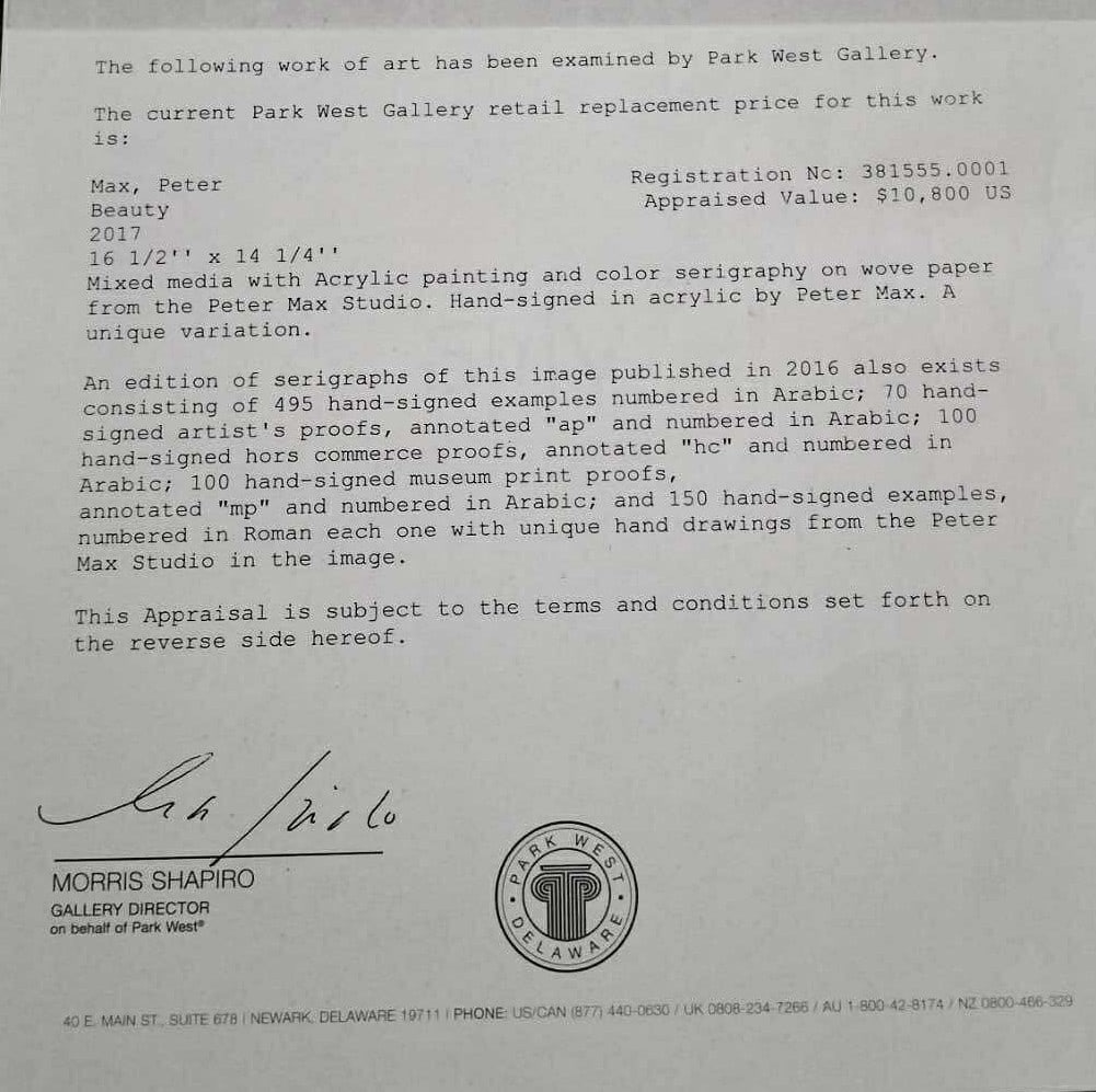 Peter Max "Beauty" unique - 3