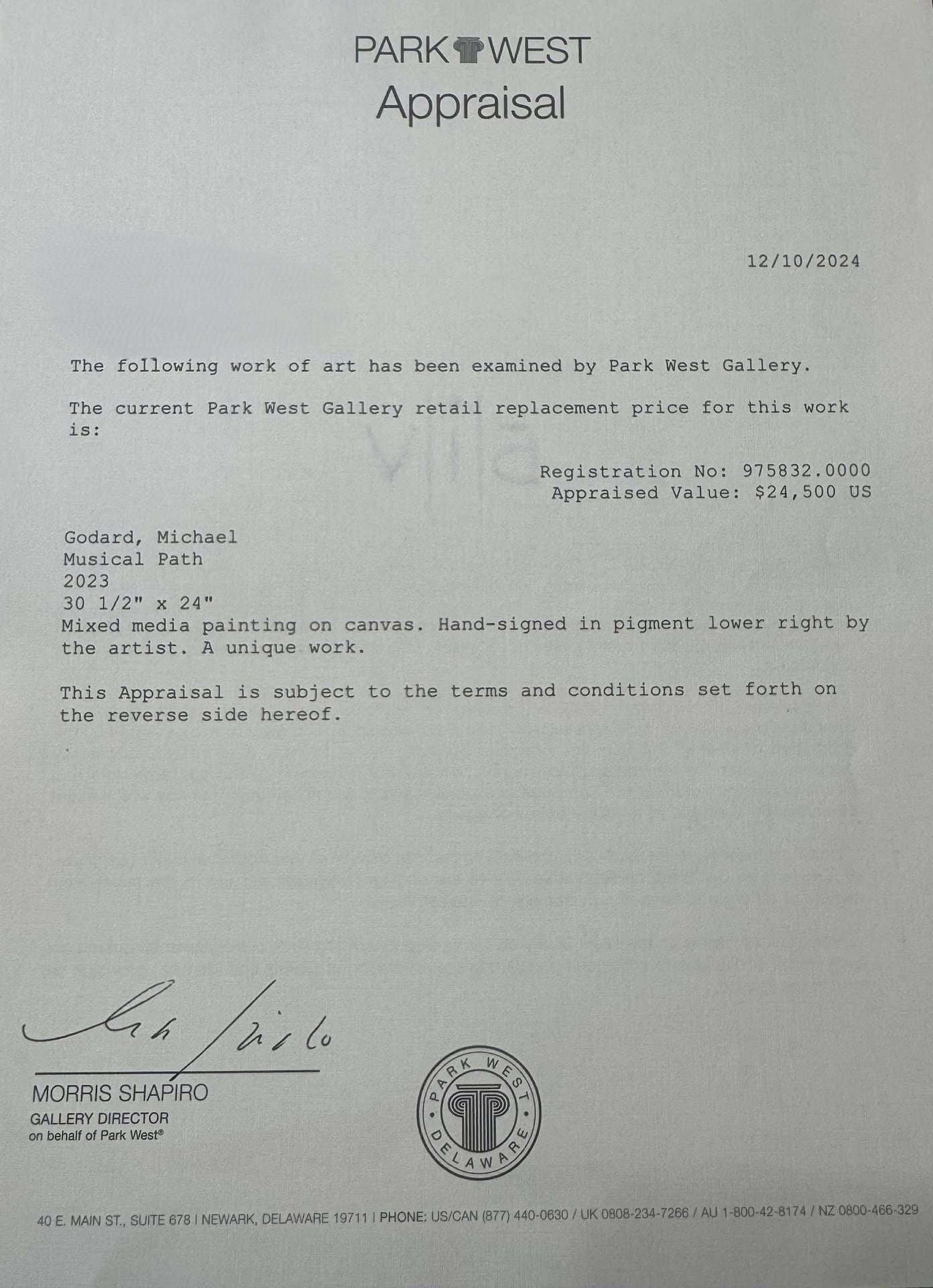 Michael Godard "Musical Path" Unique - 3