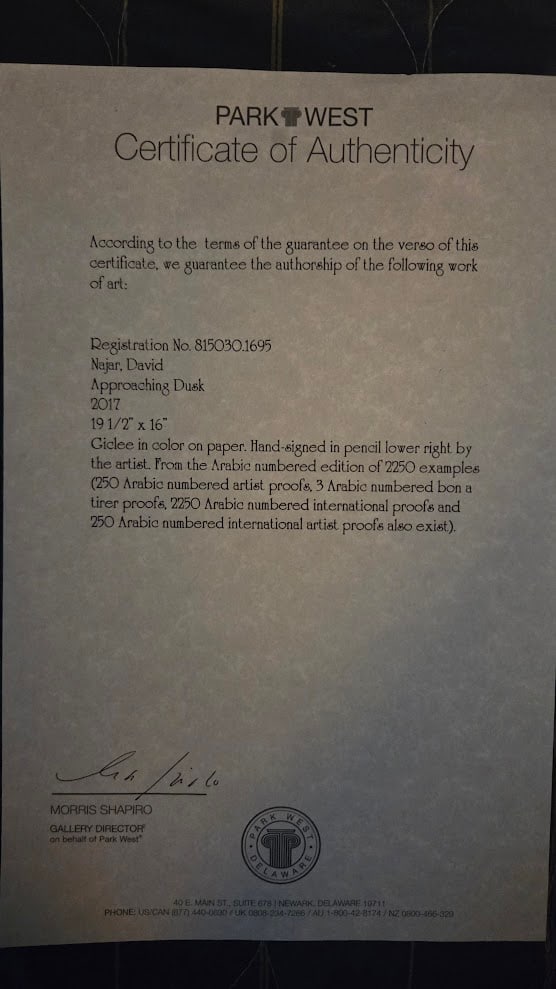 David Najar "Approaching Dusk" - 4