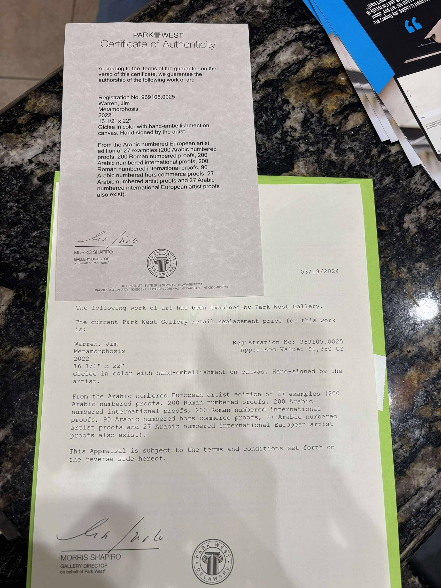 Jim Warren "Metamorphosis" - 2